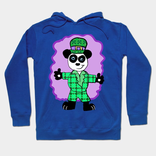 Irish Panda Character Hoodie by Eric03091978